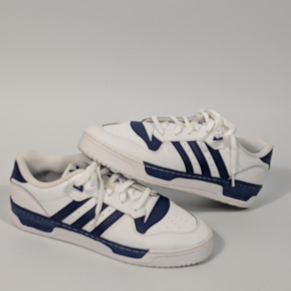 Adidas White and Blue Sneakers